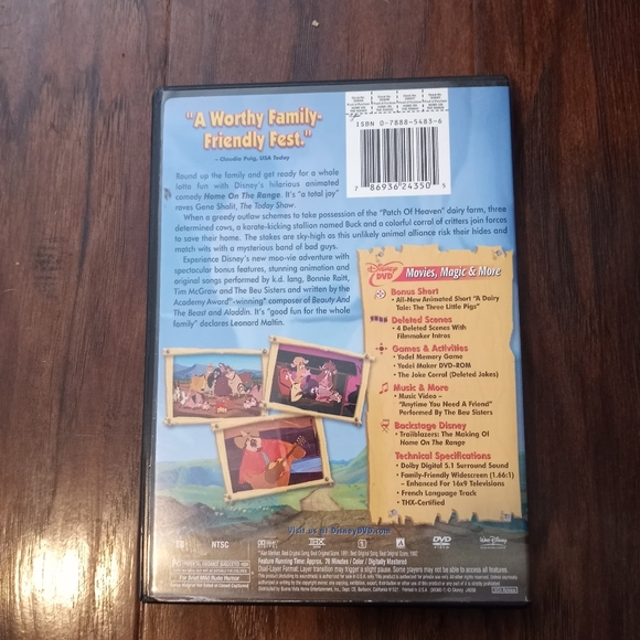 Walt Disney's HOME ON THE RANGE on DVD - Picture 2 of 2